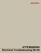 1998-2000 Acura Integra Electrical Troubleshooting Diagnostic Service Manual