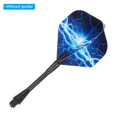 15 Stuks Dartschachten En Dartflights Uit één Stuk - Zwarte Dartflights Met Shafts 2ba 75 Mm Kunststof Standaard Dart Accessoires Met Schroefdraaddiameter Voor Dartpijlen