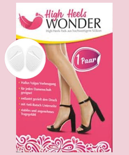 HighHeelsWonder- 2x Silikon Sohle Ballenpolster Schutz Fuß Ballen Kissen Fußpad
