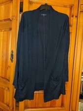 MAGLIONE CARDIGAN LUNGO APERTO GAP COTONE MISTO MAGLIA RAGAZZO BLU NAVY MEDIO