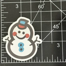 Snowman Frosty like - Vinyl Decal Sticker Bomb Skateboard Hip Cool Wild Y2K