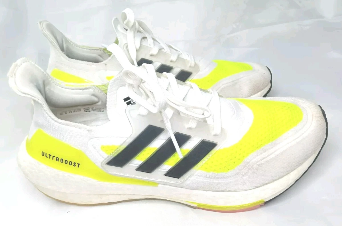adidas gazelle silver green womens Adidas Unisex Ultra 4DFWD Cloud White / Core Black / Solar Yellow Running  Shoes main image 0