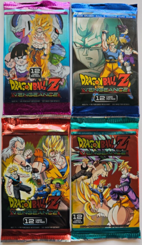 Dragon Ball Z Vengeance 4 Trading Card Game Pack Lot Panini DBZ 2016 - Picture 1 of 3