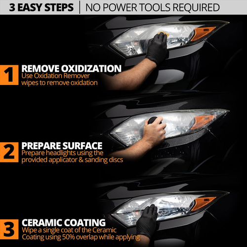® Ceramic Headlight Restoration Kit – Guaranteed to Last as Long as You Own Your - Picture 5 of 12