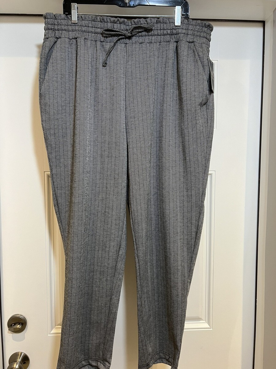 Lark+Grey women pants argyle gray paper bag waist pockets fall