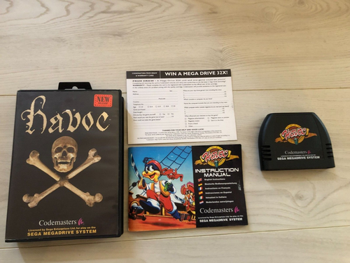 HAVOC SEGA MEGADRIVE HIGH SEAS HAVOC CAPTAIN LANG COMPLET CIB OVP
