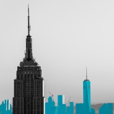 CANVAS Empire State of Mind by Sonja Quintero 18x18 New York Photographic Print