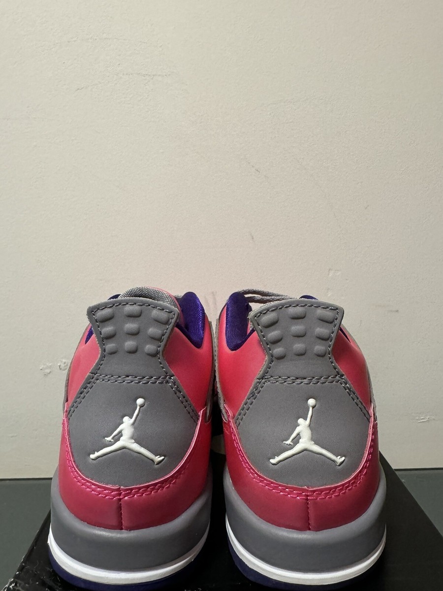 Jordan 4 Retro PS Pink Foil/Purple Kids Size 12.5C 487725