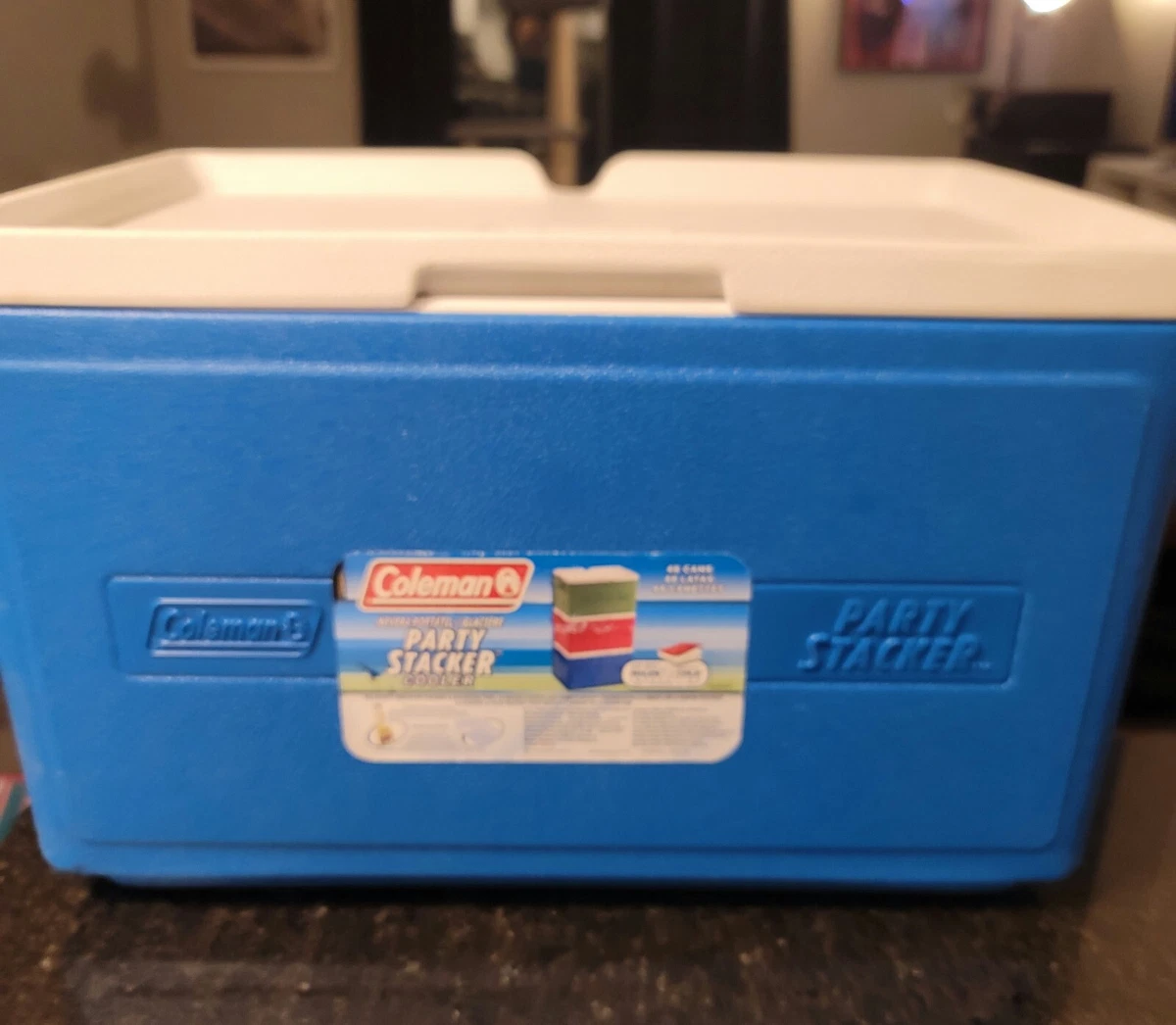 BLUE COLEMAN Party Stacker Cooler Model 9223 Stackable Ice Chest