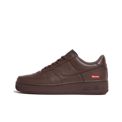 Nike Supreme x Air Force 1 Low Box Logo Baroque Brown CU9225-200