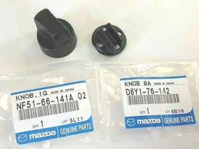Mazda Genuine OEM Ignition Knobs Inner and Outer NF51-66-141A-02, D6Y1-76-142