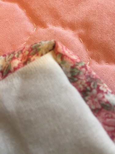 Finished Whole Cloth 86 X 102 White & Pink - Picture 7 of 12