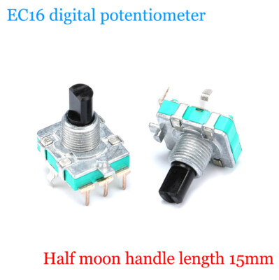 1/5/10 Stück EC16 E16 Audio Encoder/Digital Potentiometer 360° Drehgriff 15mm