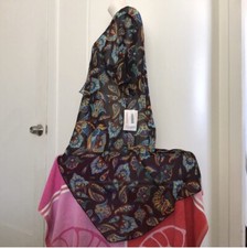 LULAROE Shirley Long Sheer Paisley BOHO Kimono Duster Cover Up Size S