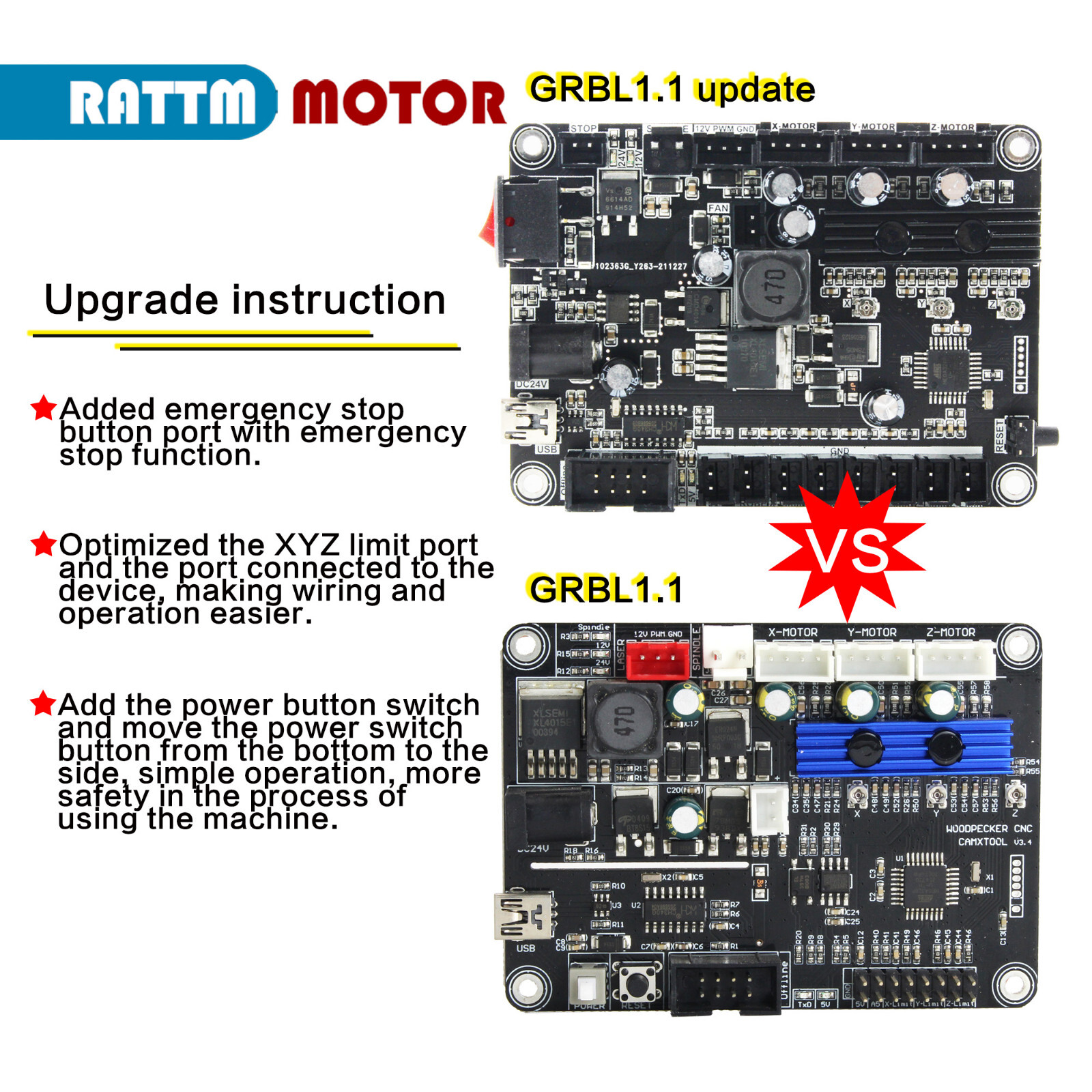 〖Ger〗 CNC 3018 PRO GRBL Controller 3 Axis Control Board Laser Engraving Machine