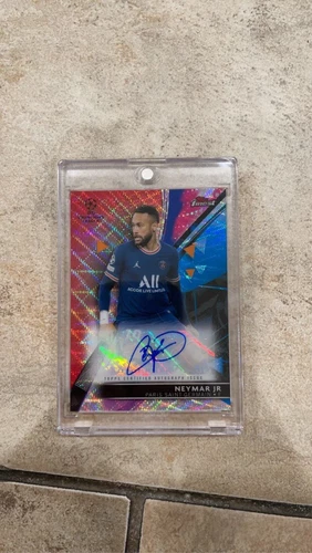 2021-22 Topps Finest Soccer UCL Neymar Jr. Auto 5/5 PSG Brazil