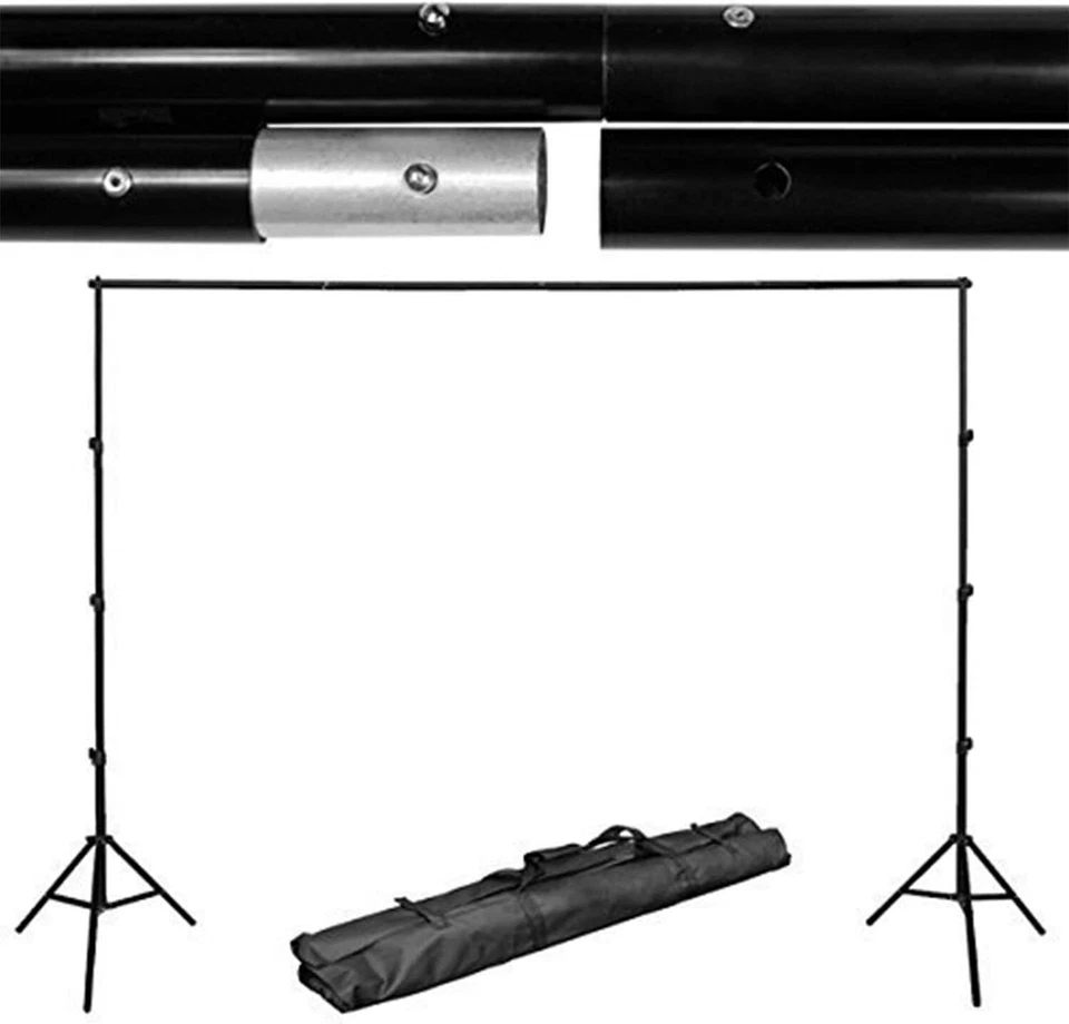 LimoStudio Photo Video Studio 10Ft Adjustable Muslin Background Backdrop Support - Image 4 of 4