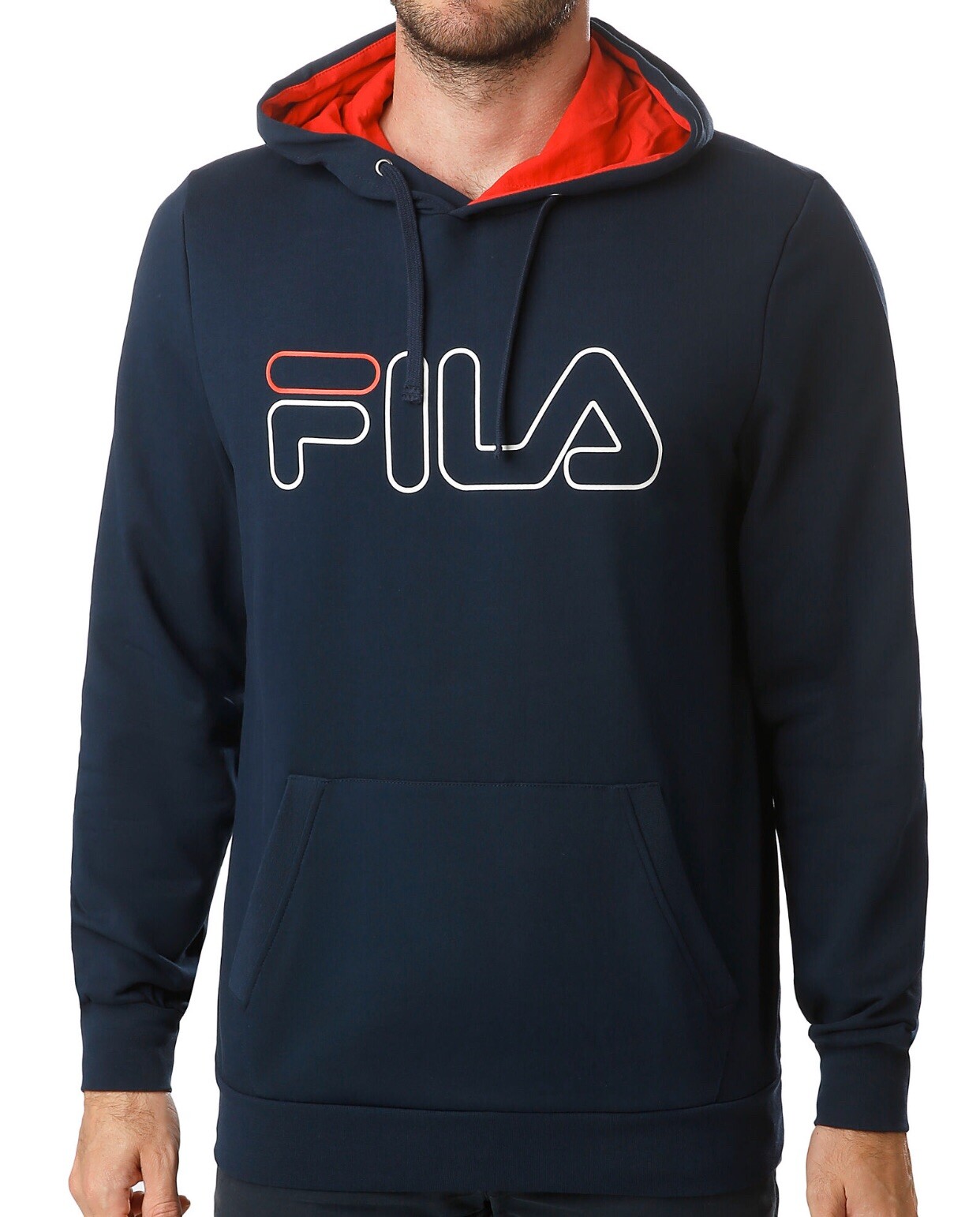 Felpa con cappuccio uomo Fila originale Sweathoody William nuova con etichetta taglia L