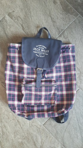 JACK WILLS NAVY \u0026 PINK CHECK TARTAN 
