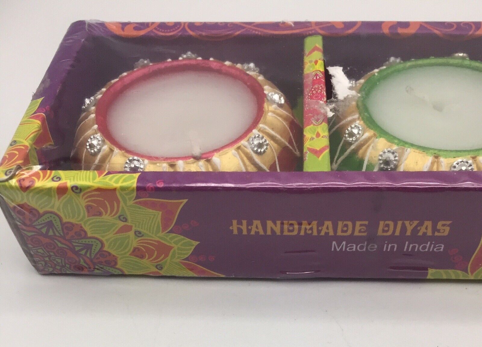 Buy Online Bandhani Matki Diya - 4 Pack (#91222) (4 diyas