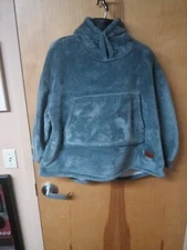 Degrees of Comfort Oversized Wearable Blanket Hoodie for Adults grey