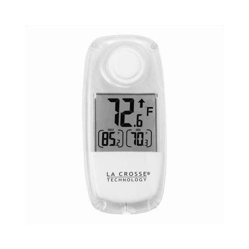 La Crosse Technology 306-318 Digital Solar Window Thermometer, One Size, White