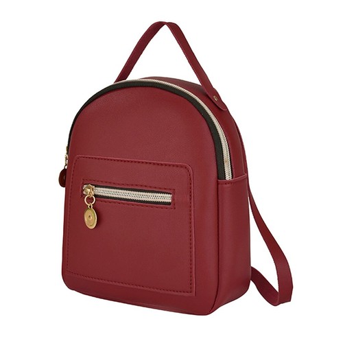 Modischer kleiner Rucksack Damen Schultern Brief Handtasche Handy Kuriertasche # - Bild 21 von 37