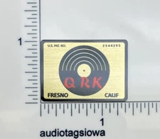 QRK Badge Logo for Turntable Base Plinth - Custom Made Aluminum