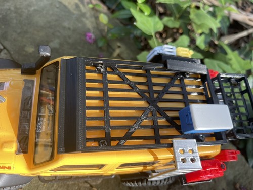 New Roof Rack With Simulated Roof Tent For Axial SCX24 Jeep JLU Rock Crawler - Picture 7 of 9