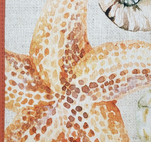 Printed Accent Rug w/puff back nonskid(20"x32") SEALIFE,STARFISH & SEA SHELLS,CC - Picture 3 of 12
