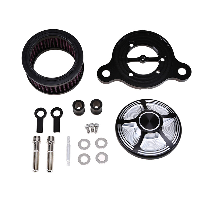 Motorcycle Air Cleaner Filter Kit Universal For Harley Chopper Bobber
