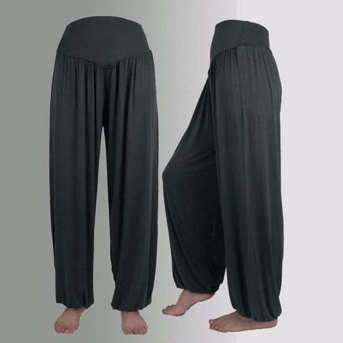 Women Elastic Loose Modal Cotton Soft Yoga Sports Dance Harem Pants Trousers - Picture 21 of 57