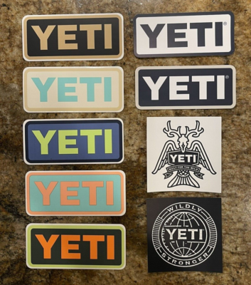 Yeti Stickers - Multiple Variations - Take Your Pick | eBay