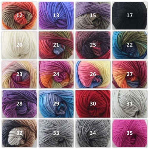 C Lo último Multicolor 1 Bolas x 50g Grueso Prendas de Punto Bufanda Mufla Suave Lana Hilo 01 - Imagen 7 de 24