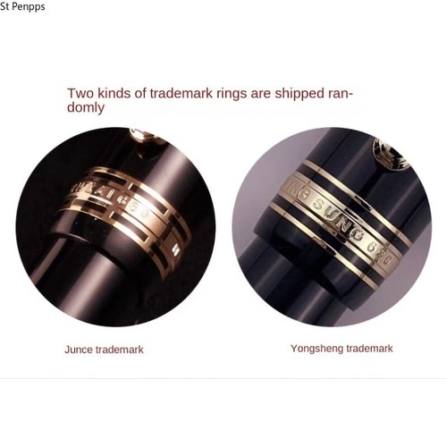 Flachkopf Version Junlai 630 Füllfederhalter #8 F/Stummelfeder Kolbenfeder - Bild 2 von 15