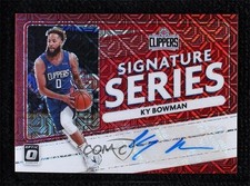 2020 Panini Donruss Optic Signature Series Choice Red Prizm Ky Bowman Auto x3x