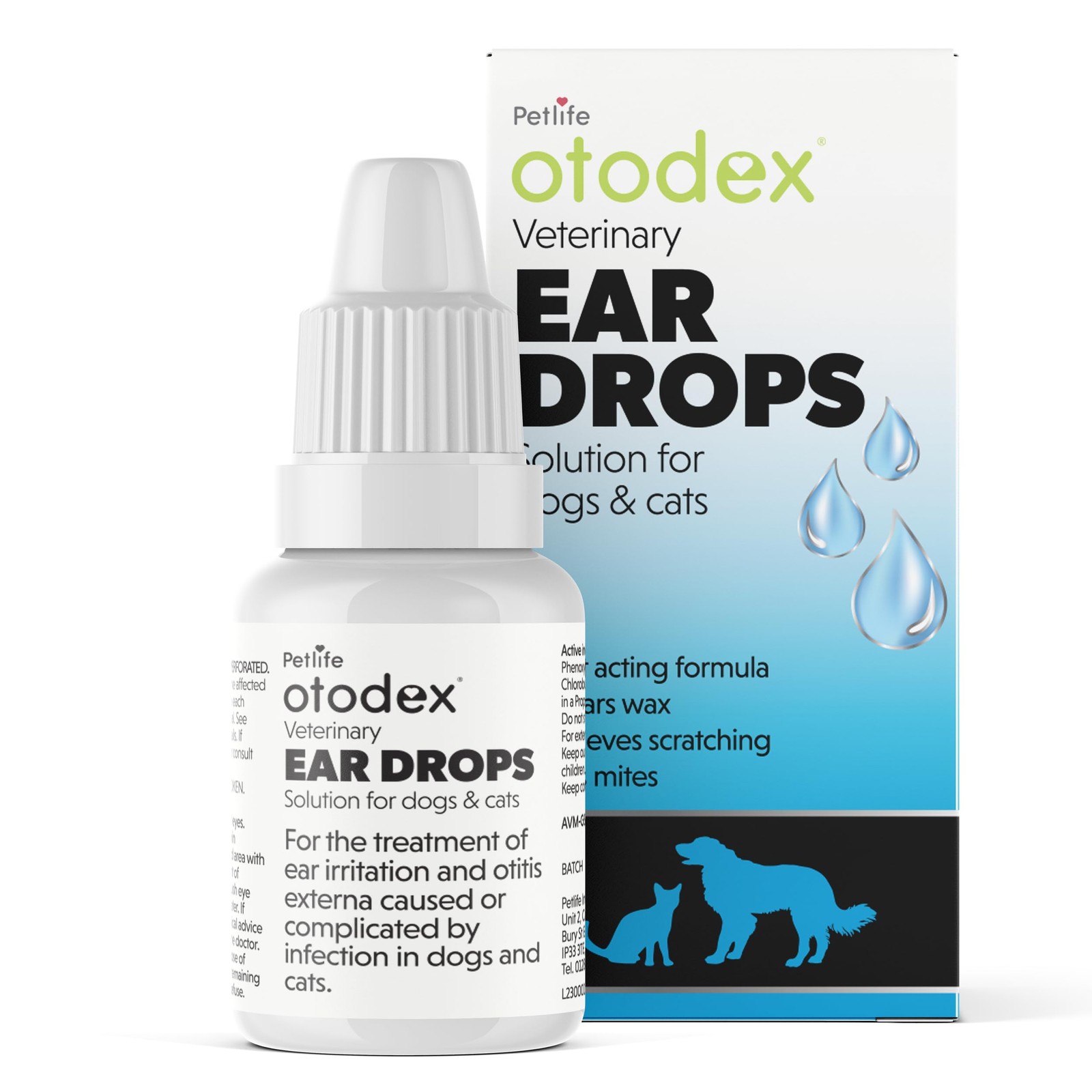 Otodex Petlife Ear Drops, 14 ml 14ml, white