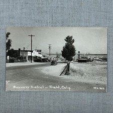 RPPC 1940s Friant, CA. Business District Dam Fresno Vintage Postcard OO