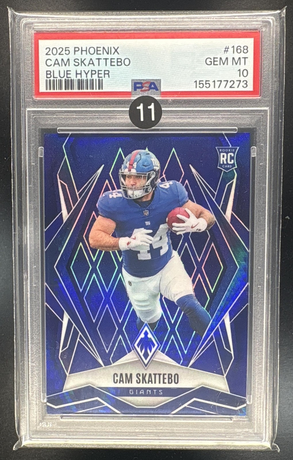 Cam Skattebo Panini Phoenix #168 Blue Hyper