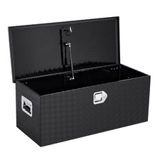 36x15x15 Chrome Aluminum Pickup Truck Trunk Bed Tool Box Trailer Storagelock