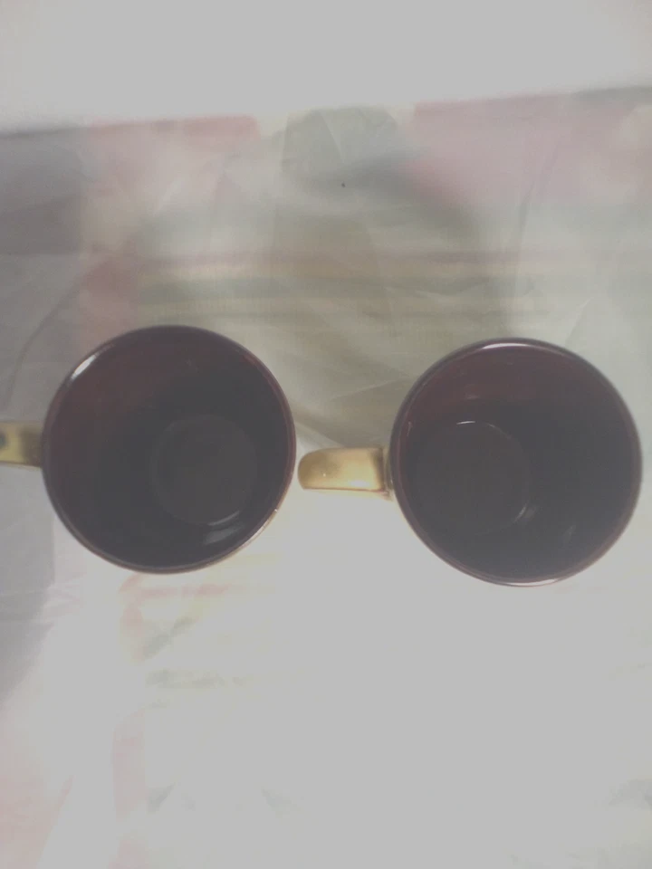 Juego de 2 tazas/tazas de café/té Sango Nova Brown 12 fl oz #4933 Foto 2 de 2