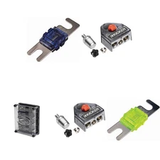 Kicker Warhorse (2) Battery Terminals & HPFD4 Fused Way Distribution Block w/...