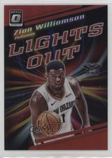2023-24 Panini Donruss Optic Lights Out Red Prizm 59/99 Zion Williamson #11 1a39