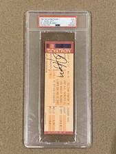 Bo Jackson NFL debut FULL Ticket Autographed PSA 5/9 1987 Patriots/Raiders