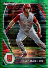 2021 Panini Prizm Draft Picks Green Pulsar Prizm #PDP75 Tyler McDonough