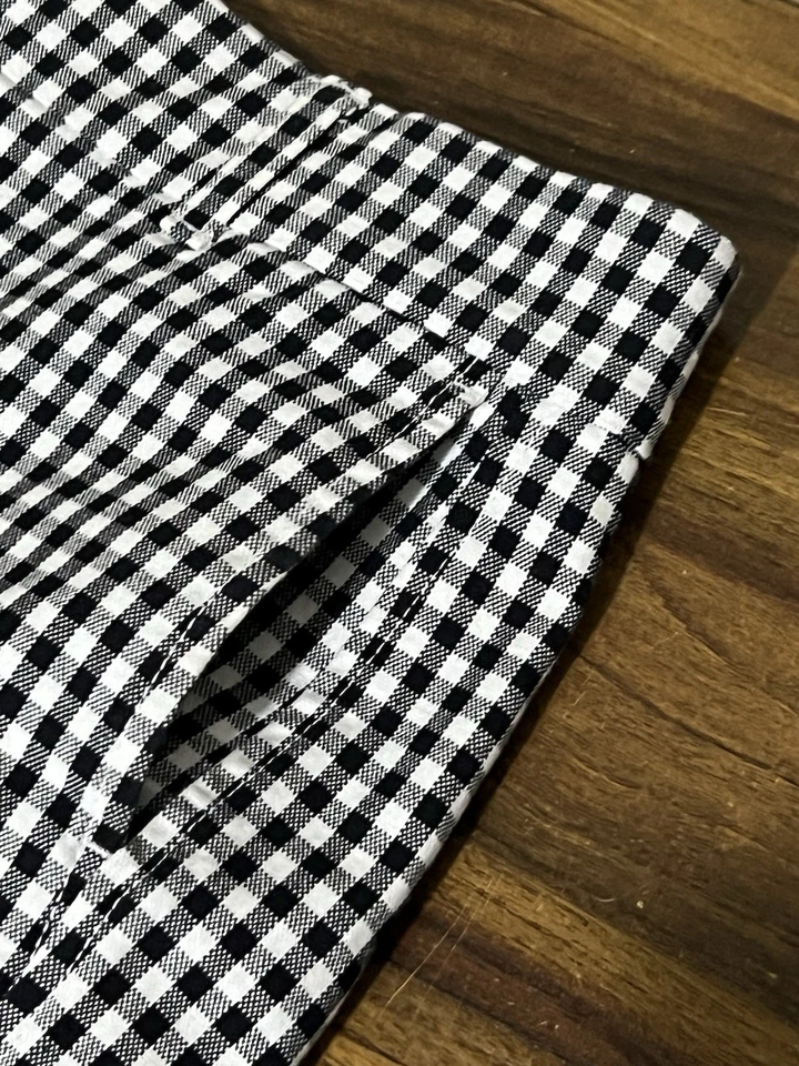 Pantalones Cortos J.Crew Reimaginados Cuadros Talla 2 Mezcla Algodón Bolsillos Foto 4 de 4