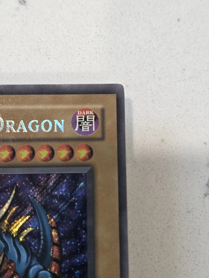 Yugioh LOB-000 Tri-Horned Dragon 1st Edition English Glossy Print Gradeable Mint - Image 4 of 4