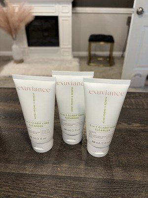 3 EXUVIANCE 3 In 1 Clarifying Cleanser - 2 Oz Each - NEW - Free Shipping