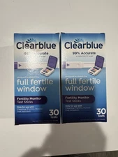 Clear Blue Full Fertile Window Tests- 2 Boxes Of 30 Ovulation Tests