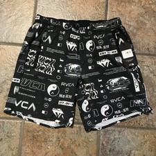 New Men s Small RVCA VA Yogger SL 17 Shorts Unlined 9 Inseam Pockets Elastic
